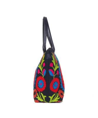 Indian Handmade cotton Red Suzani Bag 4