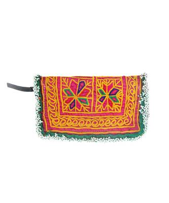 Women Multi-Colour cotton Clutch 1