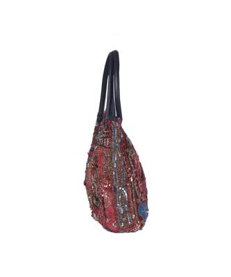 Indian Handmade cotton Red Khambadiya Sholder Bag 4