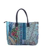 Indian Handmade cotton Sky Blue Khambadiya Sholder Bag