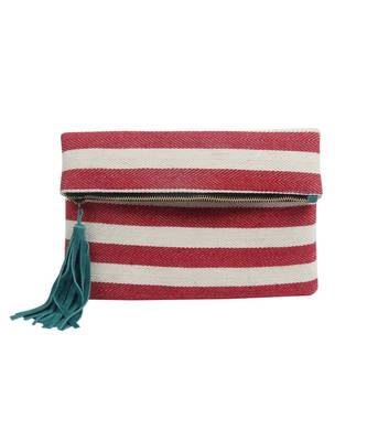 Vintage Dari Fabric Sweep leather Cluch 1