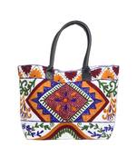 Vintage Handmade Canvas cotton Embrodiery Women Hand Bag