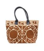 Vintage Handmade Canvas cotton Embrodiery Women Hand Bag