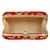 Anekaant Tulle Embroidered Velvet Clutch Red & Gold