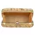 Anekaant Tulle Embroidered Velvet Clutch Beige &Gold