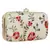 Anekaant Tulle Embroidered Faux Silk Clutch Natural & Multi