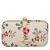 Anekaant Tulle Embroidered Faux Silk Clutch Natural & Multi