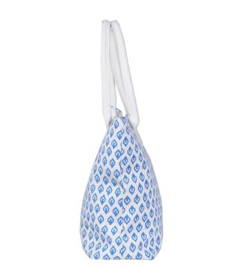Indian Handmade cotton Blue Canwas Print Sholder Bag 4
