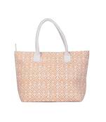 Indian Handmade cotton Orange Canwas Print Sholder Bag