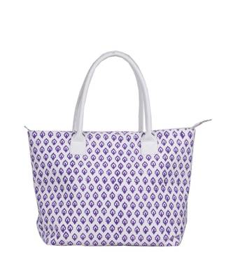 Indian Handmade cotton Purple Canwas Print Sholder Bag 2