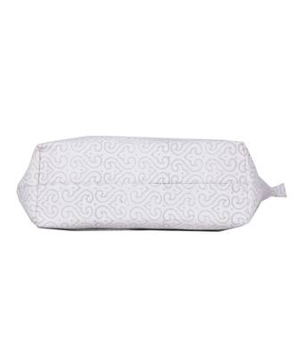 Indian Handmade cotton White Canwas Print Sholder Bag 4