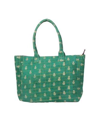 Vintage Handmade bangali kantah asian art Women Hand Bag 2