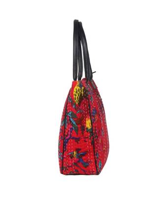 Vintage Handmade Bird kantah asian art Women Hand Bag 2