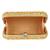 Anekaant Tulle Printed Silk Clutch Yellow & Gold