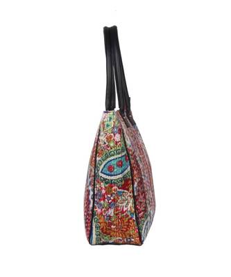 Vintage Handmade Phaisely Print asian art Women Hand Bag 3