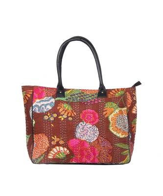 Vintage Handmade Pinapple printe asian art Women Hand Bag 1
