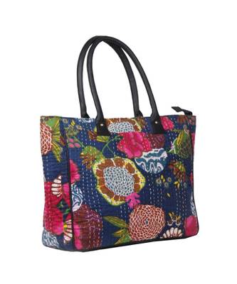 Vintage Handmade Pinapple printe asian art Women Hand Bag 2