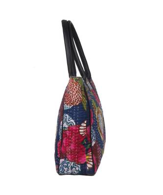 Vintage Handmade Pinapple printe asian art Women Hand Bag 3