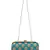 Anekaant Tulle Printed Faux Silk Clutch Rama Green & Gold