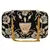 Anekaant Hasp Embroidered Velvet Clutch Black & Gold