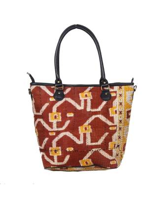 Vintage Handmade bangali kantha asian art Women Hand Bag 1