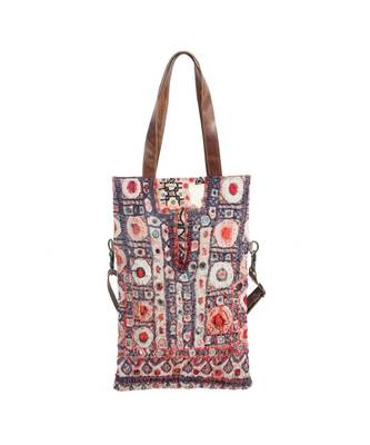 Vintage Pakisthani choli Sweep leather Hand Bag 1