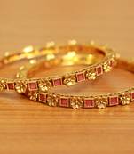 Gold Ruby       Bangles-And-Bracelets