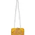 Anekaant Vista Embroidered Faux Silk Clutch Yellow & Gold