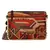 Anekaant Abstract Brown & Multicolor Canvas Sling Bag