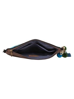 Anekaant Abstract Blue & Multicolor Canvas Sling Bag 5