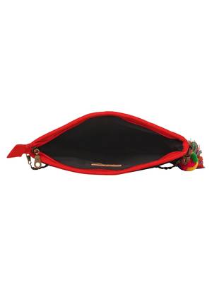 Anekaant Classy Black & Multicolor Canvas Sling Bag 5