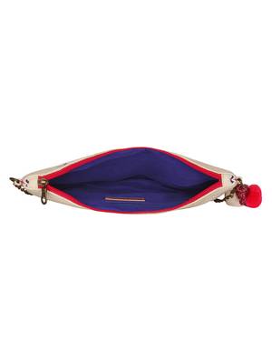 Anekaant Classy Natural & Multicolor Canvas Sling Bag 5