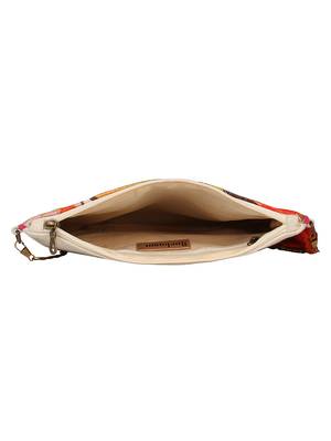Anekaant Abstract Natural & Multicolor Canvas Sling Bag 5