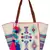 Anekaant Classy Natural & Multicolor Canvas Tote Bag