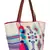 Anekaant Classy Natural & Multicolor Canvas Tote Bag