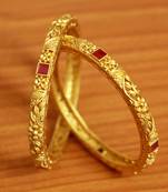 Gold Ruby       Bangles-And-Bracelets