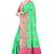 Green woven cotton silk saree with blouse