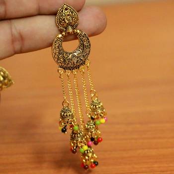 Multicolor Pearl Danglers-Drops 2