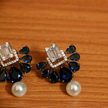 Blue Sapphire       Studs 2