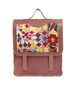 Vintage Gujrati parda demir leather Laptop Bag