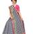 Grey woven cotton silk saree with blouse