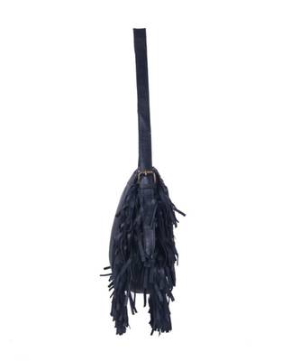 Indian Handmade cotton Black Leather  Bag 4