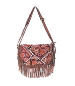 Indian Handmade cotton Orange   Bag