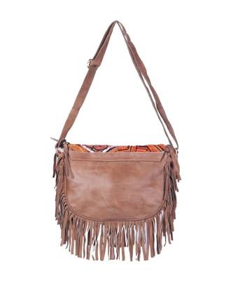 Indian Handmade cotton Orange   Bag 2