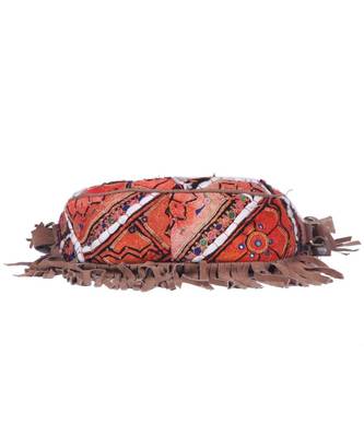 Indian Handmade cotton Orange   Bag 5