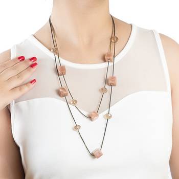 Peach necklaces 2