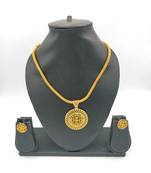 Gold Plated Copper Pendant Necklace Sets