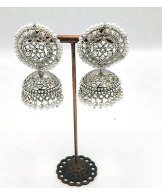 silver jhumka 1