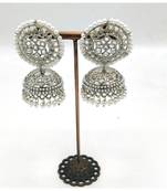 silver jhumka