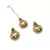 Gold Plated Multicolour Stone Studded Designer Mang Tikka & Earring Set